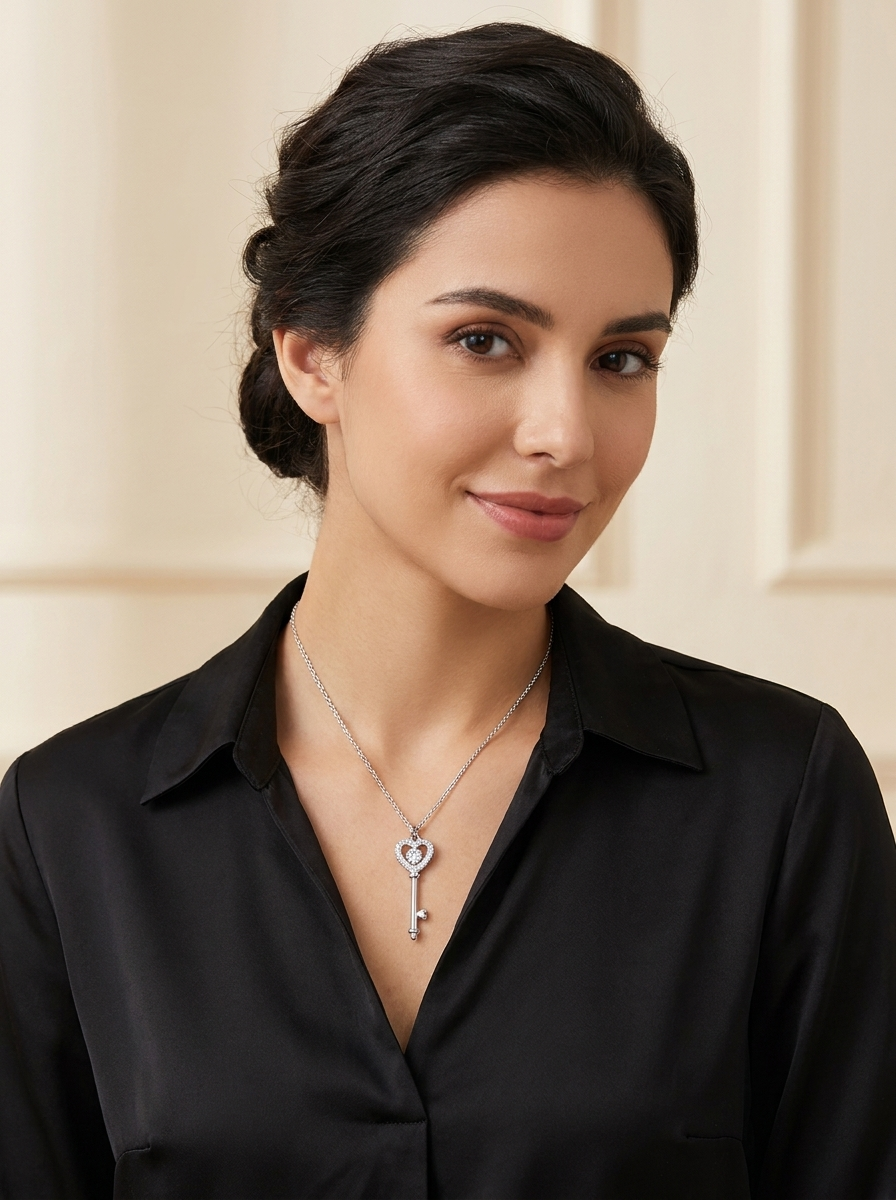 Valentina’s Key to My Heart Necklace