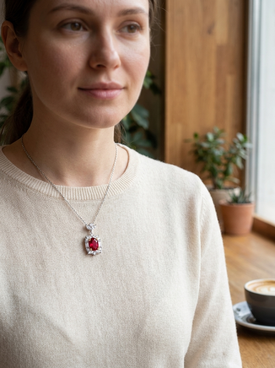 Valentina's Crimson Royale Necklace