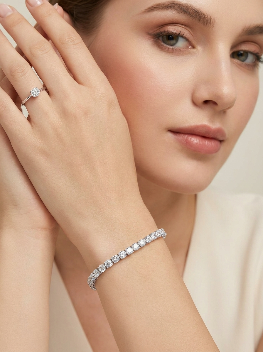 Valentina’s Luxe Radiance Tennis Bracelet