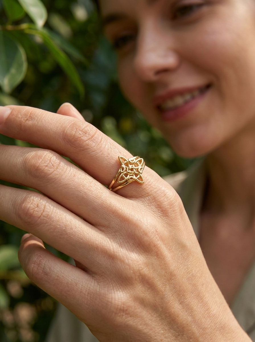 Valentina’s Celestial Knot Ring