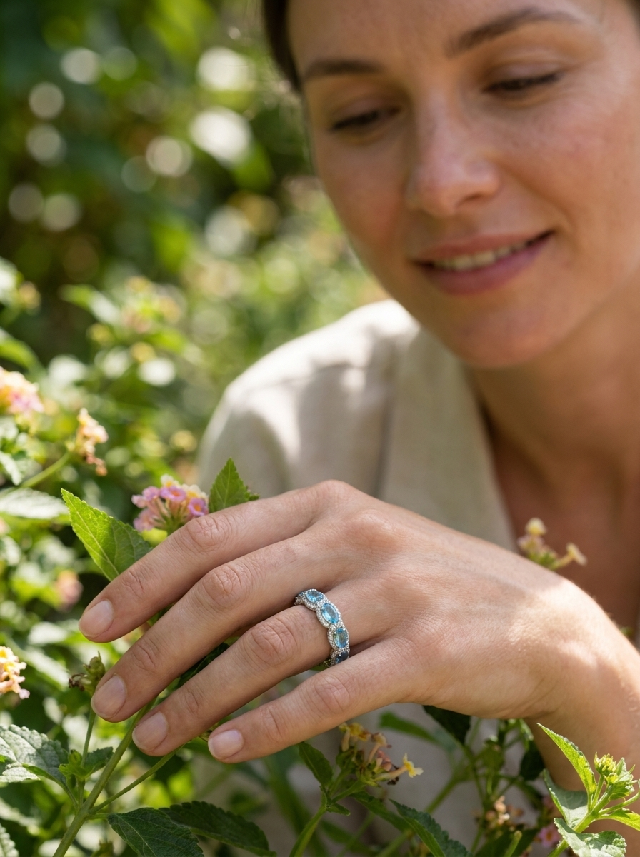 Valentina’s Ocean Radiance Eternity Ring