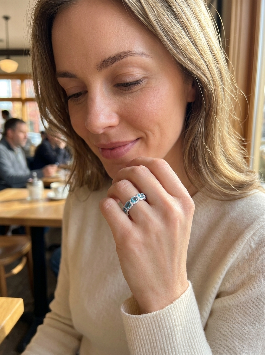 Valentina’s Ocean Radiance Eternity Ring