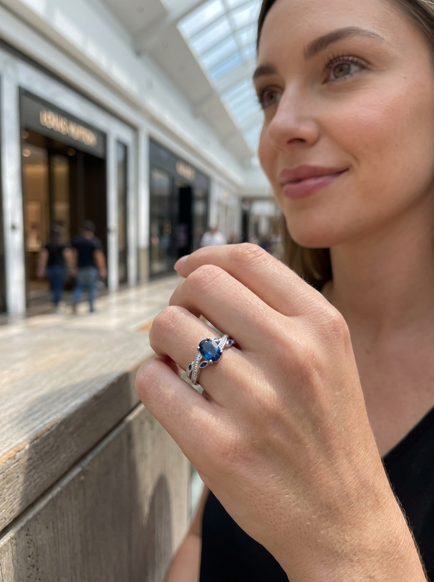 Valentina’s Sapphire Glow Ring