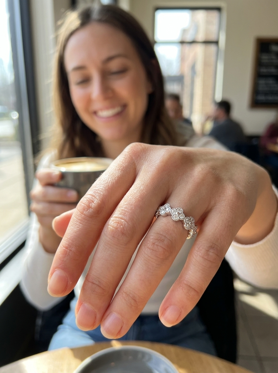 Valentina’s Clover Crown Ring