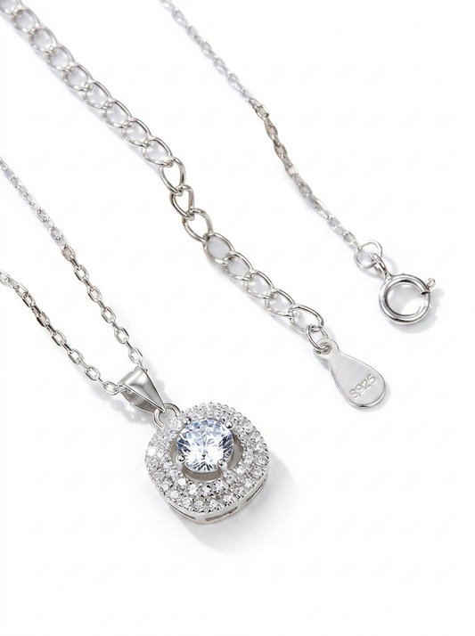 Valentina’s Radiant Halo Necklace