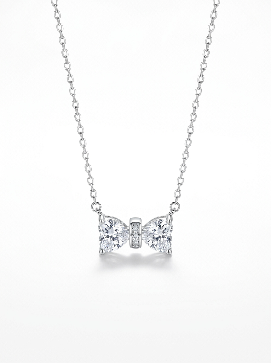Valentina’s Crystal Bow Necklace
