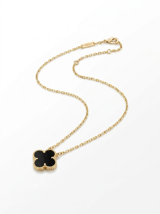 Valentina’s Noir Clover Necklace