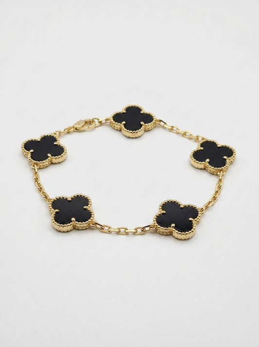 Valentina's Noir Clover Bracelet