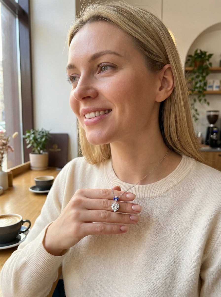 Valentina's Sapphire Heart Necklace