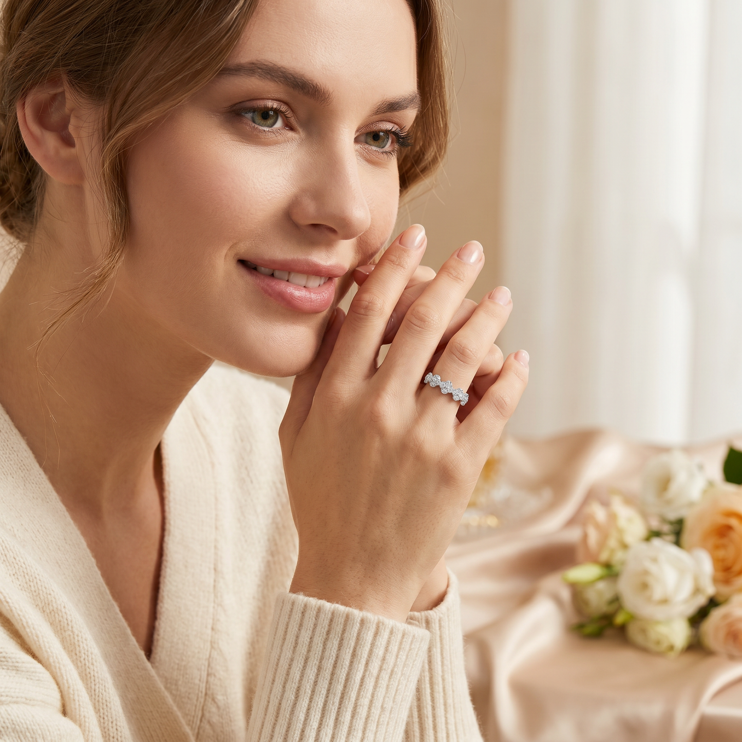 Valentina’s Clover Crown Ring