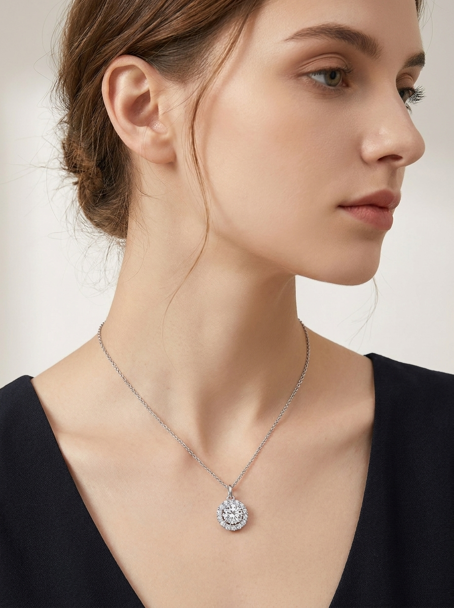 Valentina’s Celestial Halo Necklace