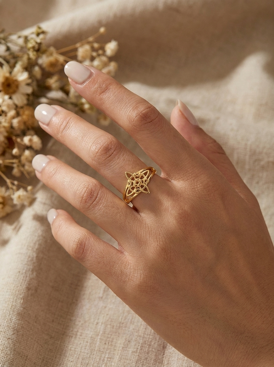 Valentina’s Celestial Knot Ring