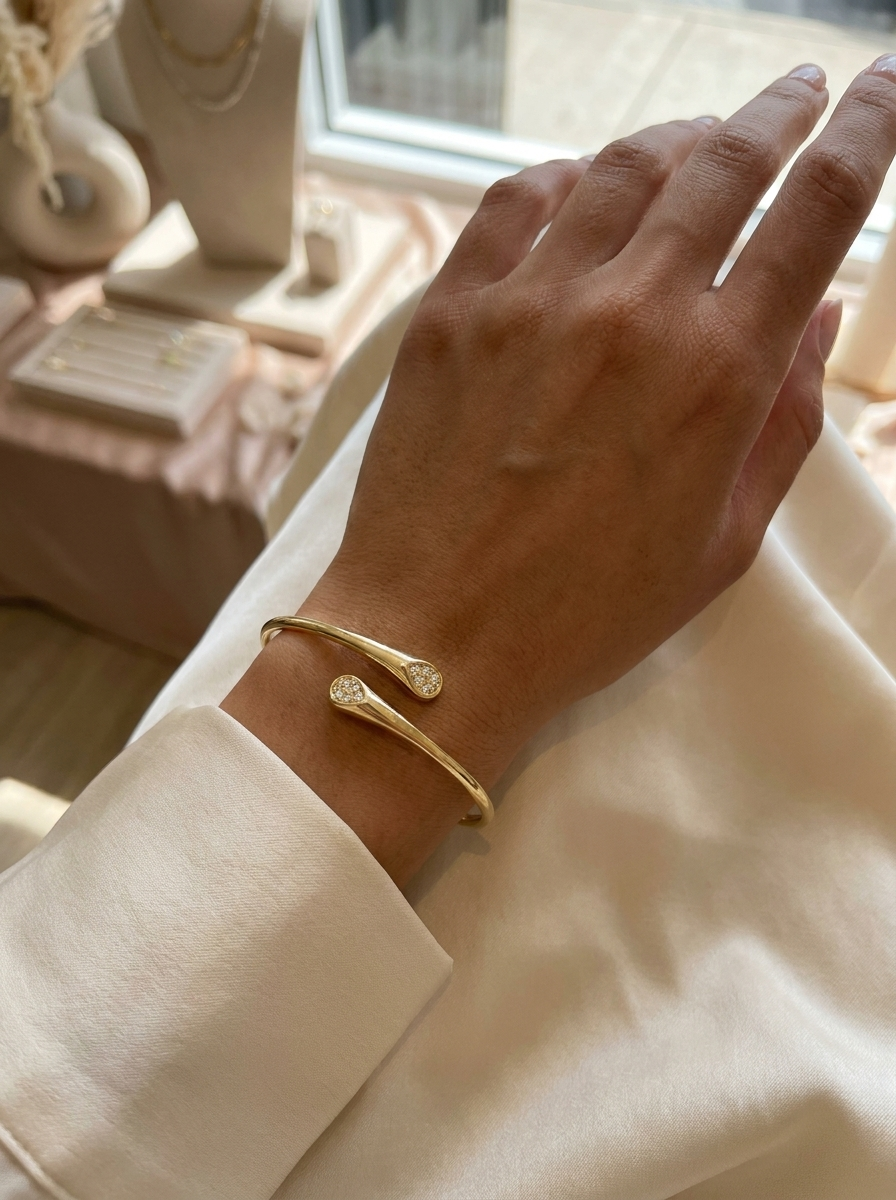 Valentina’s Celeste Open Cuff Bangle