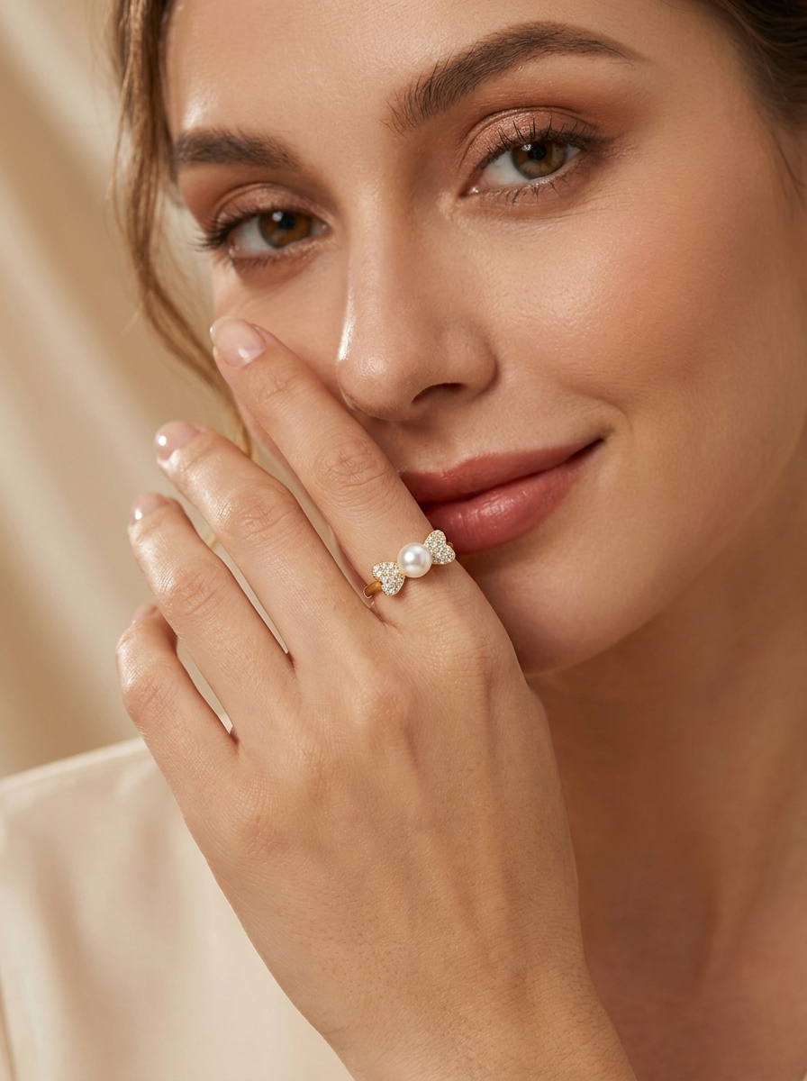 Valentina’s Eternal Heart Pearl Ring