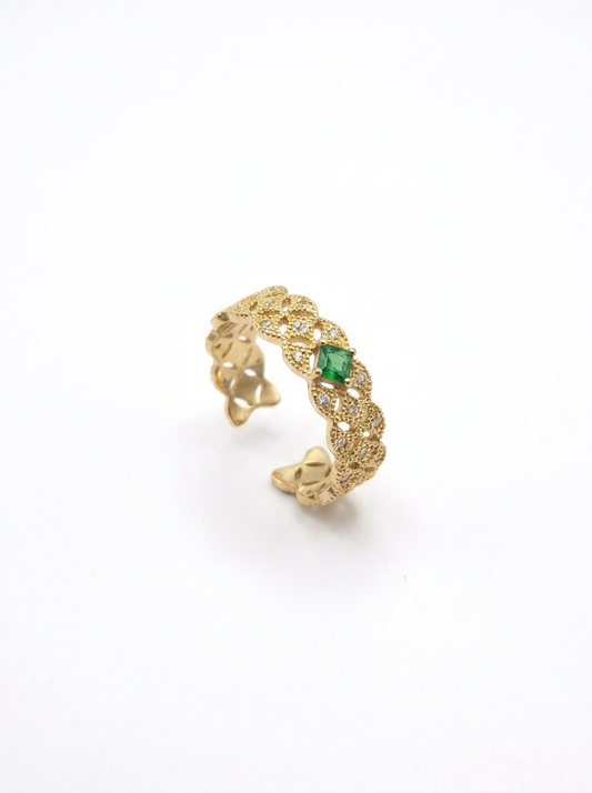 Valentina’s Emerald Lace Ring