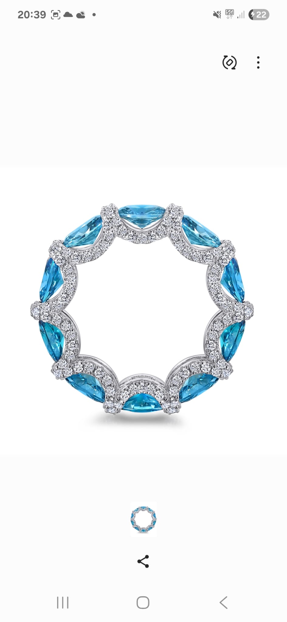 Valentina’s Ocean Radiance Eternity Ring