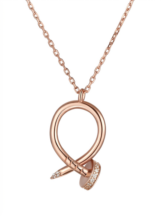 Valentina's Rose Nail Necklace