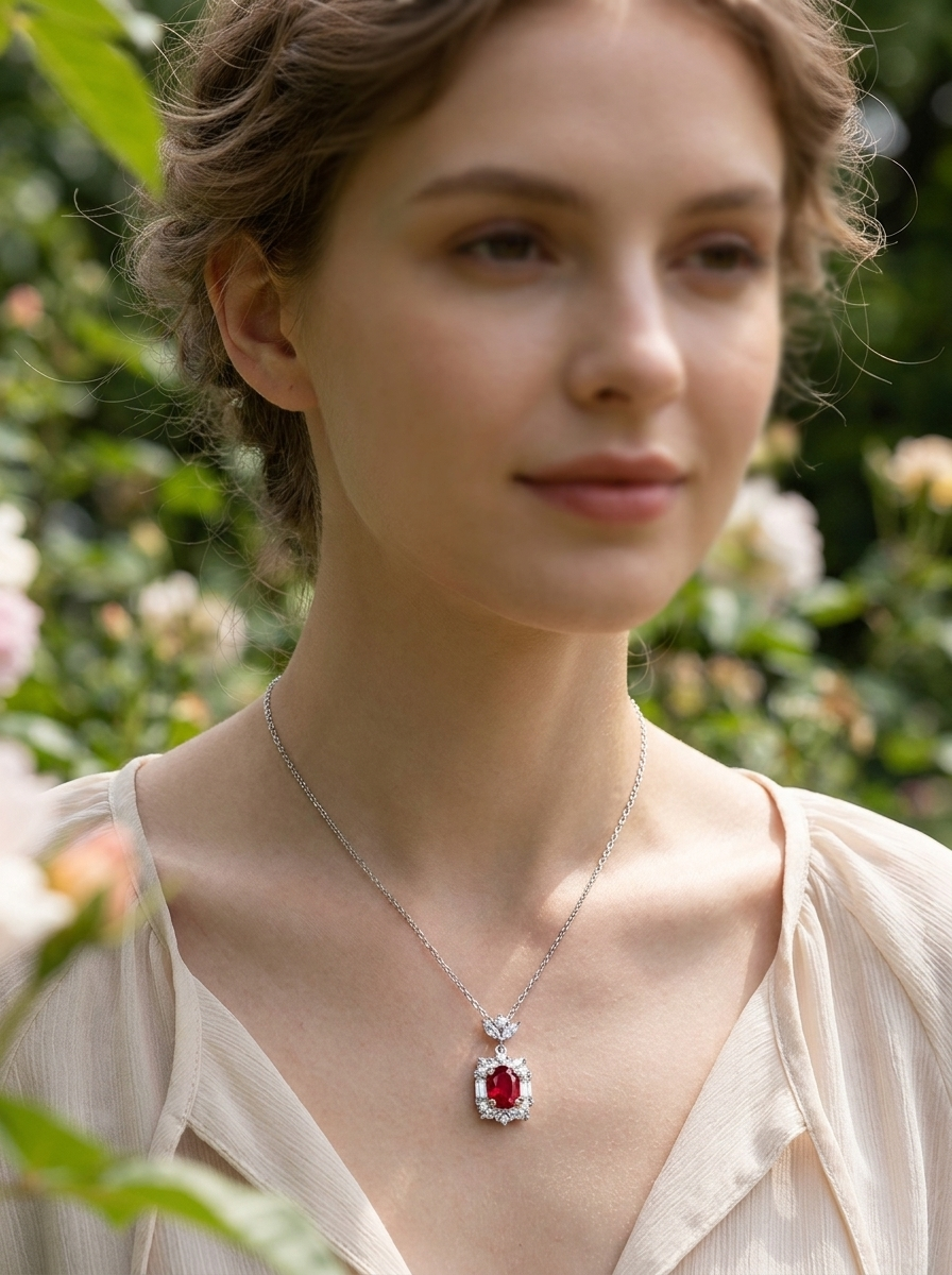 Valentina's Crimson Royale Necklace