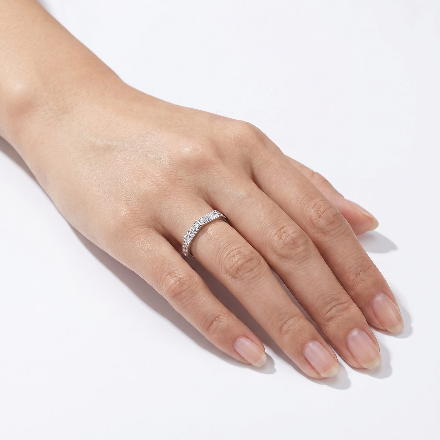 Valentina’s Celeste Geometric Band