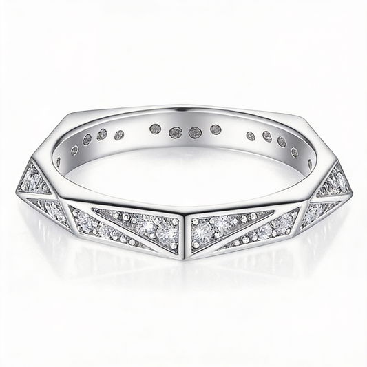 Valentina’s Celeste Geometric Band